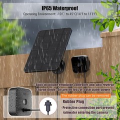 4 Pack 4W Solar Panel for Outdoor 4 XT3 XT2 IP65 Waterproof 13.1ft Cable