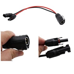 LP-20 2 Pin Power Industrial Circular Connector to Solar Panel Cable Adapter