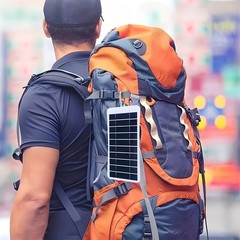 Portable 5V 2W Solar Panel Charger USB Monocrystalline for Phone Outdoor Camping