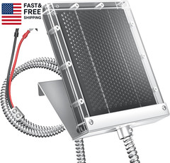 12V Solar Panel for Deer Feeder: 1.7W Waterproof Solar Battery Charger with Moun