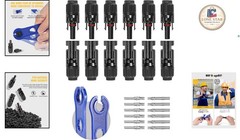12 PCS 10AWG Solar Connectors with Spanners – Long-Lasting Outdoor Performance
