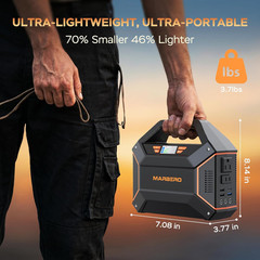 155Wh Solar Generator with Solar Panel Included 30W Portable Power Station 100W