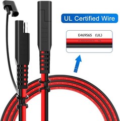 ELECTOP 15ft 10AWG SAE Extension Cable with Quick Connect Disconnect SAE Power C