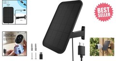 3.2W Solar Panel for Security Camera Compatible with Arlo Pro/Pro 2, Waterpro…