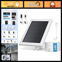 Solar Charger for Ring Camera – Compatible with Stick Up Cam & Spotlight Cam, 13