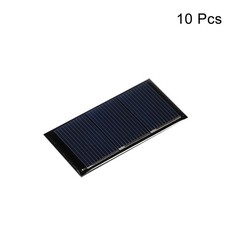 10Pack Mini Solar Panel Cell 1.5V 160mA 0.24W 60mm x 30mm for DIY Project
