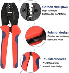 43/10PCS Solar Panel Cable Crimper Tool Kit for Solar Connectors, 10 Pairs Solar