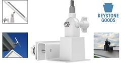 Universal Gutter Mount for Ring, Arlo, Eufy, Wyze & Reolink Solar Panels