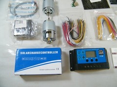 STAR SOLAR CONTROLLER, MINI SOLAR PANELS, WIRES, CASES, ETC, DIY PHONE CHARGER