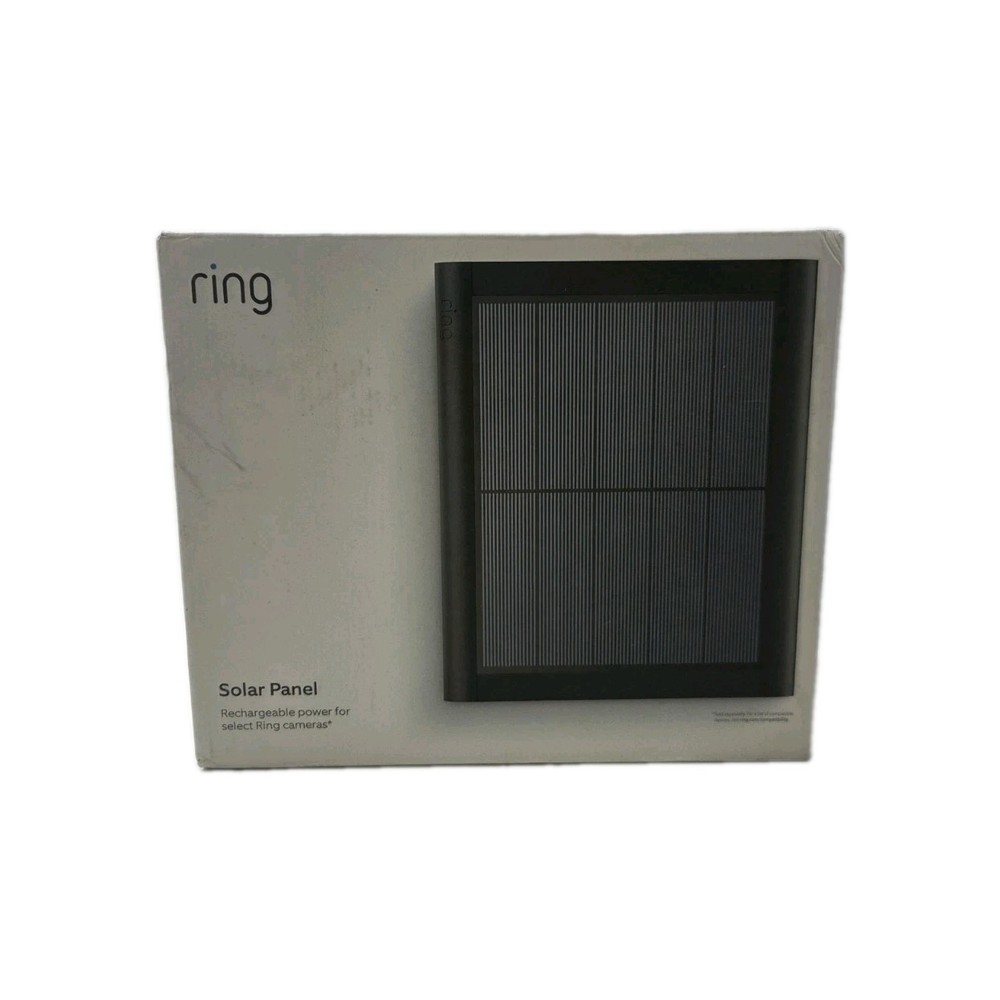 Ring 4W 2nd Generation Solar Panel for Select Ring Security Cameras – Black