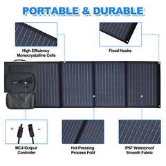 Portable 110W Solar Panel Waterproof IP65 Foldable Solar Panel Kits for Outdoor