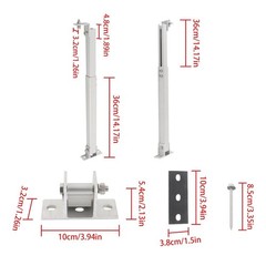 2 Set Adjustable Solar Panel Tilt Mount Brackets Aluminum Alloy Mounting Bracket