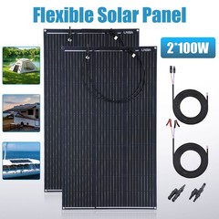 100W 200W 400W 18V Mono Solar Panel Kit Solar Charger for Home Boat RV Off-Grid