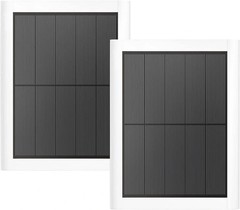 Ring Solar Panel(2nd Generation), 5W Ring Solar Panel Charger with 2Pack White