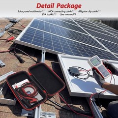Professional Solar Panel Tester with Auto/Manual MPPT – Large LCD, 800W Max