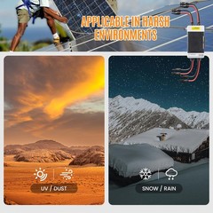 Solar Panels Disconnect Switch 25A 400VDC PV Shut Off Switch Outdoor 2 String…