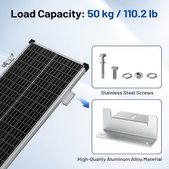 AeternaSol Solar Panel Mounting Bracket System for RV PV Roof Off-Grid Garden
