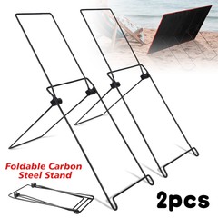 2*Solar Panel Mounting Rack Bracket Portable Foldable Carbon Steel Support Frame
