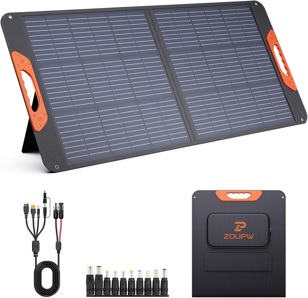 100 watt 20V Foldable Solar Charger, 23.5% High Efficiency IP67 Waterproof