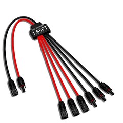 Solar Cable Splitter for 3 Panels, UV Resistant Connectors