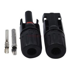 Lot Solar Panel Connector Cable DC Coupler Solar Plug Waterproof Adapter Kit @US