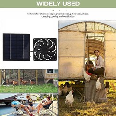 6/4/2/1 solar powered fan,suitable for chicken coop cages