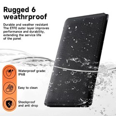 100W Foldable Solar Panel Charger Kit – 18V Waterproof, Lightweight for RV & Out