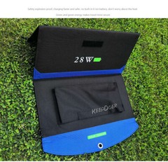 28W Outdoor Portable Folding Solar Panel Charger Power Supply For Phone Tablet