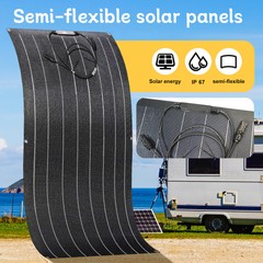 150W ETFE Flexible Solar Panel 12V Mono Camping Home RV Battery Power Charge