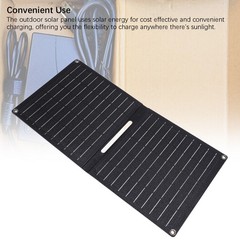 Foldable Solar Panel 24W 5V Efficient Charging USB And Type-C Monocrystalli YVCE