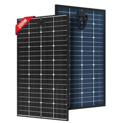 JJN N-Type 200W 12V Bifacial Solar Panel 25% High Efficiency 200W 16BB N-Type