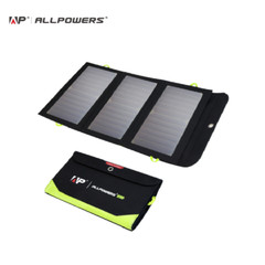 ALLPOWERS 5V 21W Solar Portable Folding Solar Panel Kit Solar Camping Charger