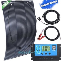 100W Flexible Solar Panel Mono Off-grid Power RV Boat Camping Home Marine Car