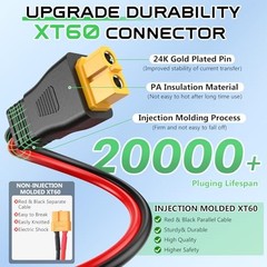 10AWG XT60 Solar Cable- Solar to XT60 Cable 3FT XT60 Charging 10AWG-3FT