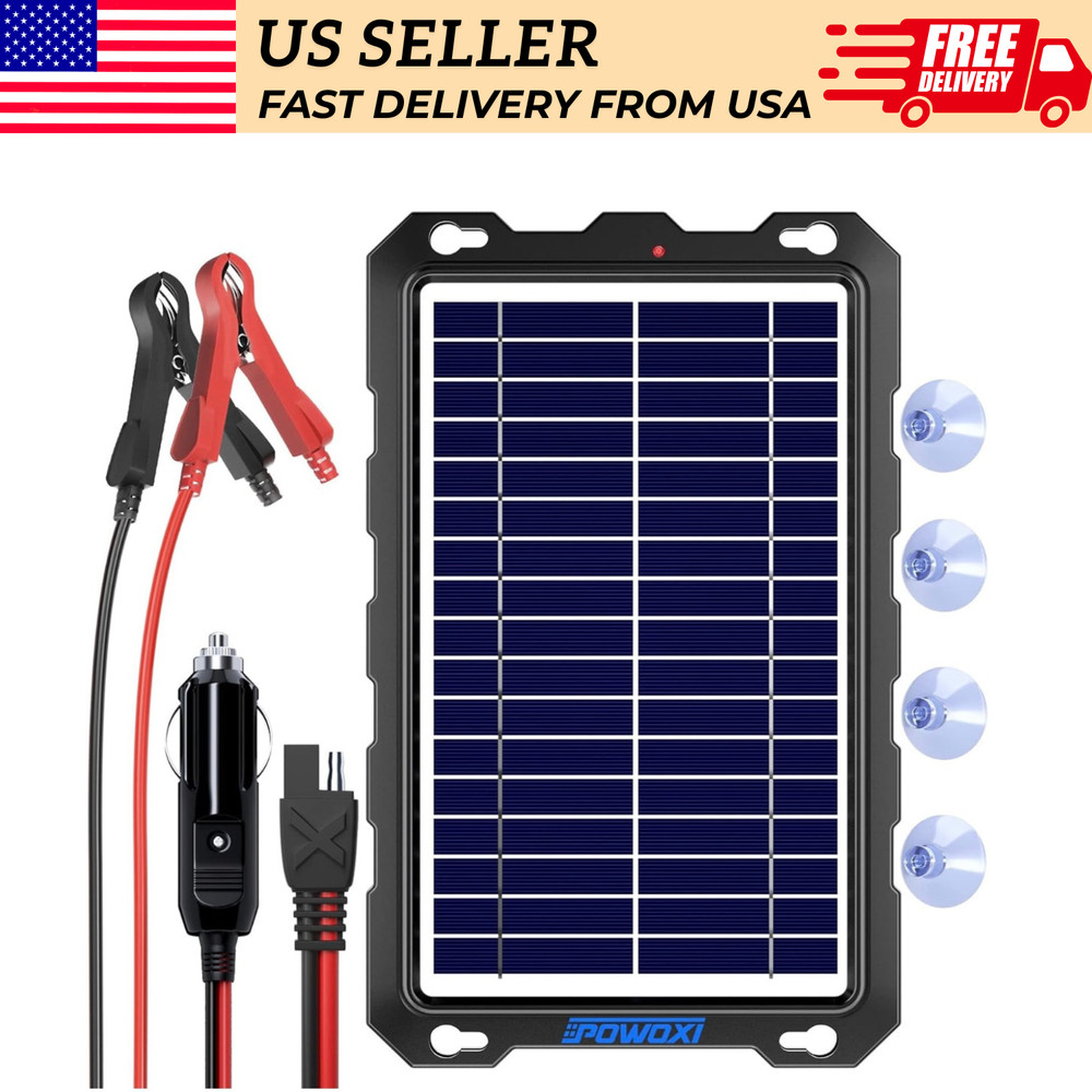 100W Portable Foldable Solar Panel Charger Waterproof 12V RV Camping USB Kit