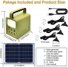 Estacion De Energia Portatil – Generador De Bateria Con Generador Solar (Sola…