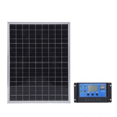 Portable Solar Panel 15W 12V 24V Auto Adaptative With 60A Controller Monocr LZDF