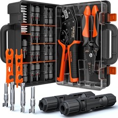 SOMELINE® Solar Connector Crimping Tool Kit, 14-10 AWG Crimper for Solar Pane…