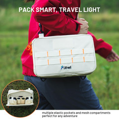 24W Portable Solar Panel Charger, Foldout Mini Solar Panel for Camping, Hiking &