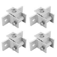 4Sets Solar Panel Mounting Bracket Foot Aluminum Alloy Solar PV Front Supports