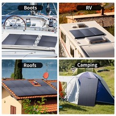 Balcony Power Plant 200W Flexible Solarpanel IP68 Solar Cell Solar Charger