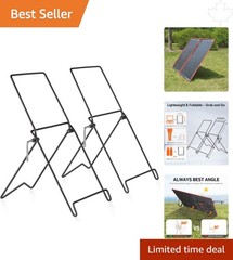 Lightweight Solar Panel Stand: Convenient Adjustable Tilt for Outdoor Adventures