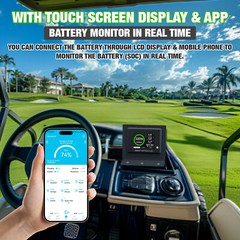 48V 105Ah Lithium Golf Cart Battery Smart 200A BMS for Golf Cart Clubcar EZGO RV