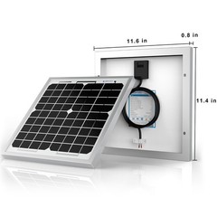 10 Watt 12V High Efficiency Mono Solar Panel for Caravan, Camping, Boating