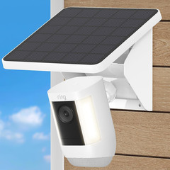 2-In-1 Solar Panel Charging Mount for Ring Cameras,4W Solar Charger for Ring Out