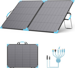 220W Bifacial Portable Solar Panel for Power Station, 23.5% High Efficiency ETFE