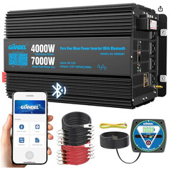 GIANDEL 4000W Pure Sine Wave Inverter 12V to 110V 120V Remote Bluetooth App