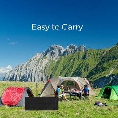 100Watt Solar Panel Flexible Portable Waterproof Modul for RV Boat Camping Black