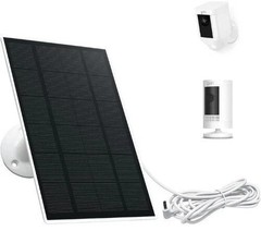 Solar Panel for Ring Stick Up Cam & Spotlight Battery 5V 6W White