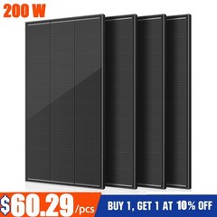 200W 400W 800W 1000W Mono Solar Panel 12V 18BB Off-Grid Camping Battery Home RV